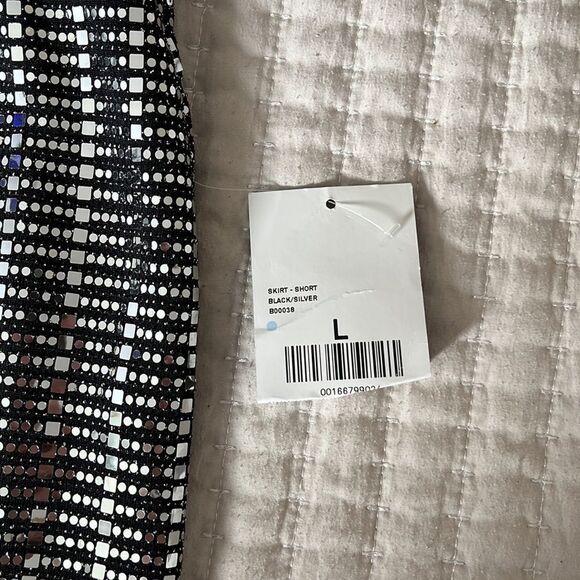 Forever 21‎ Skirt Tube Top Womens Size Large Mirror Sequin - Picture 7 of 10